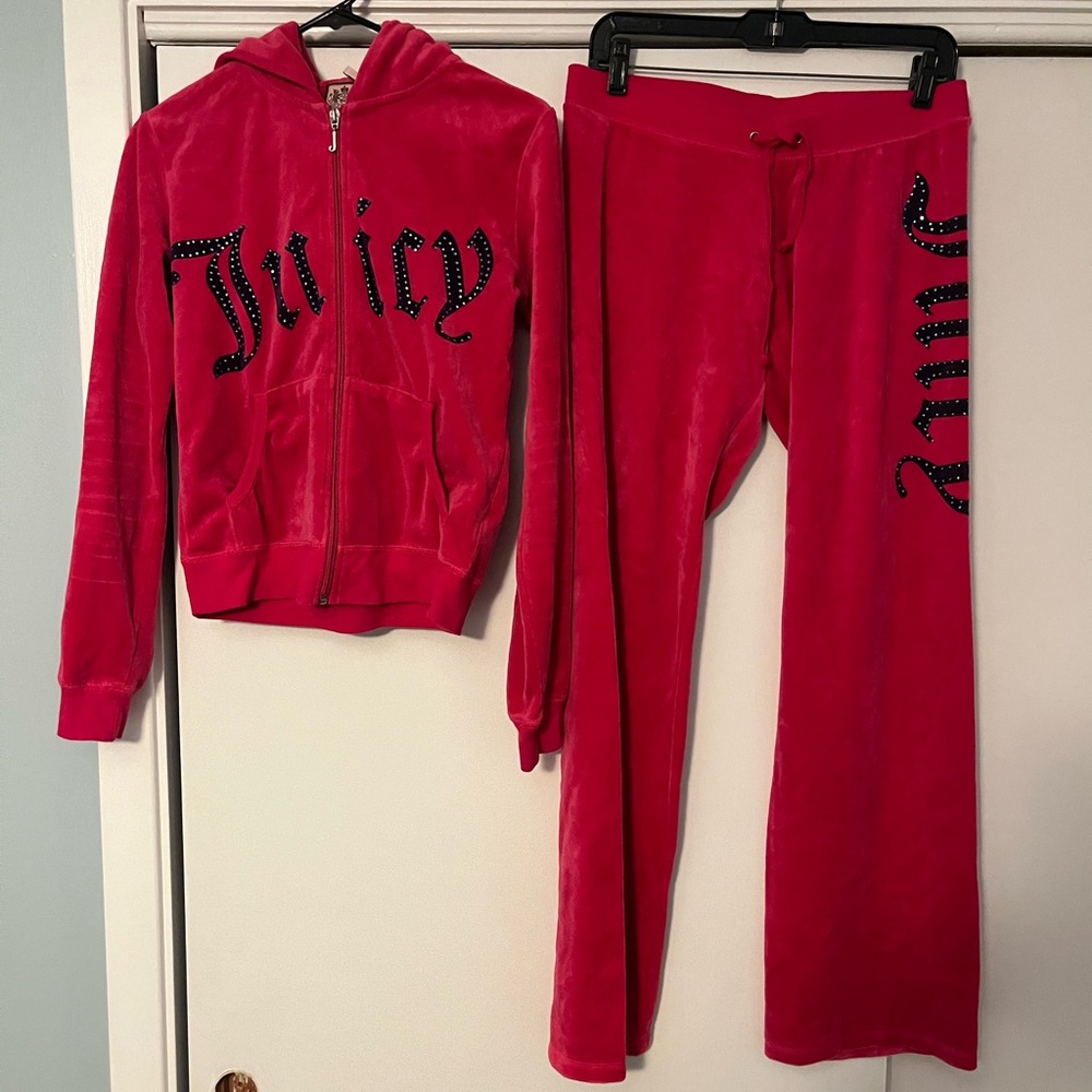 🩷 Vintage Authentic Juicy Couture velvet track suit, L 🩷